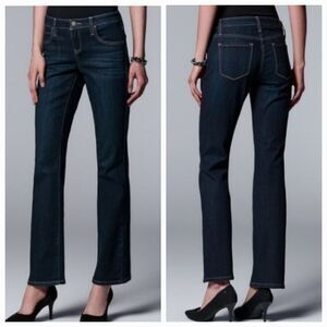 💛Simply Vera Wang Blue Midrise Bootcut Jeans Size 8/29